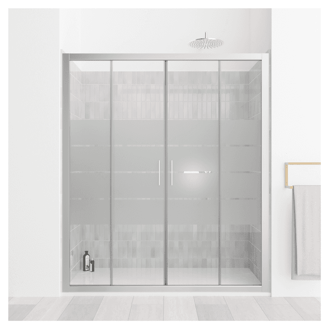 PORTA DOCCIA FLORA SCORREVOLE (166-174) H190cm VETRO TEMPERATO 6mm SERIGRAFATO PROFILI CROMATI | Tecnomat PORTA DOCCIA FLORA SCORREVOLE (166-174) H190cm VETRO TEMPERATO 6mm SERIGRAFATO PROFILI CROMATI | Tecnomat