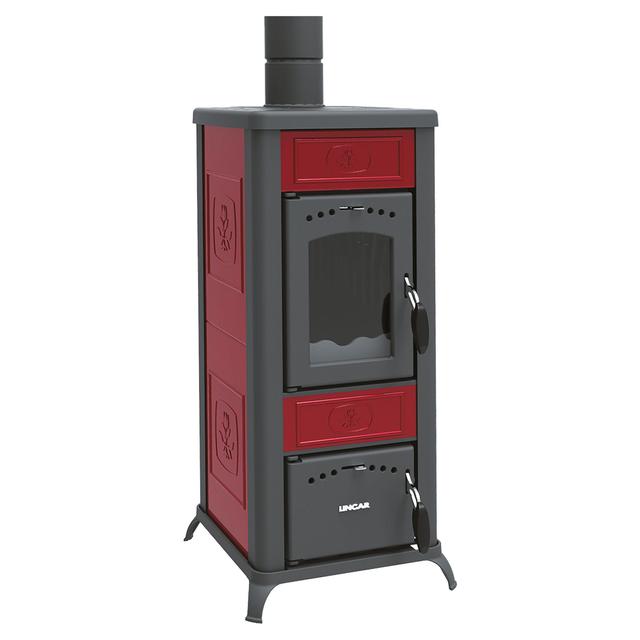 STUFA A LEGNA LINCAR ALICE 480 5,6 kW BORDEAUX | Tecnomat STUFA A LEGNA LINCAR ALICE 480 5,6 kW BORDEAUX | Tecnomat