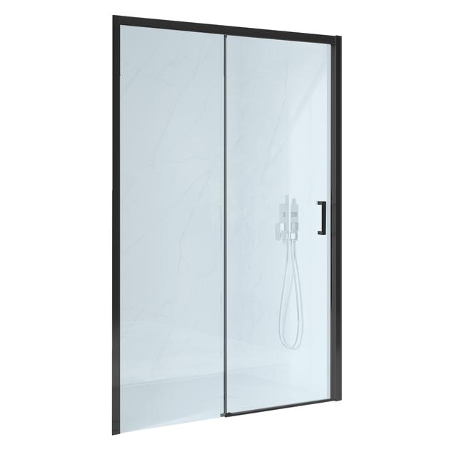 PORTA PRIMA SCORREVOLE 137-141 H195 cm DESTRA VETRO TRASPARENTE 6 mm PROFILI NERI | Tecnomat PORTA PRIMA SCORREVOLE 137-141 H195 cm DESTRA VETRO TRASPARENTE 6 mm PROFILI NERI | Tecnomat
