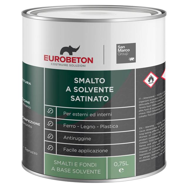 SMALTO SOLVENTE SATINATO EB SANMARCO 0,75 l BIANCO 14 m² CON 1 l | Tecnomat SMALTO SOLVENTE SATINATO EB SANMARCO 0,75 l BIANCO 14 m² CON 1 l | Tecnomat