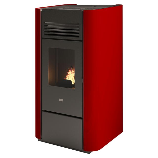 STUFA PELLET AD ARIA PUNTOFUOCO DELIA 2 8 kW ROSSA CON TELECOMANDO | Tecnomat STUFA PELLET AD ARIA PUNTOFUOCO DELIA 2 8 kW ROSSA CON TELECOMANDO | Tecnomat