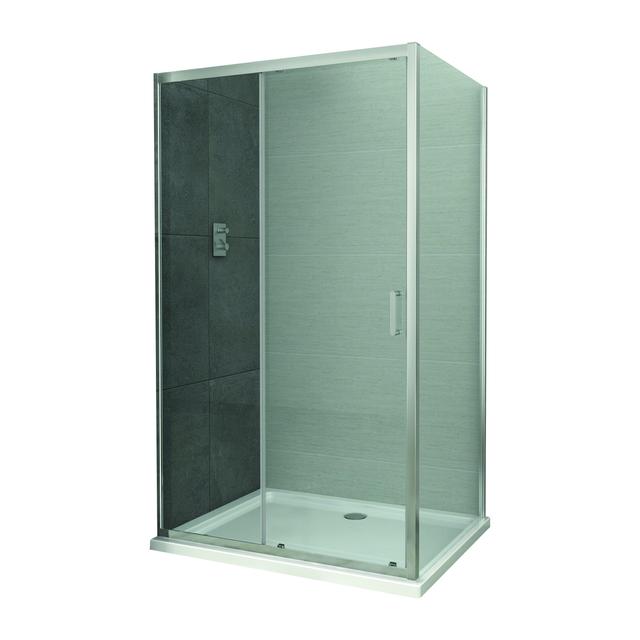 LATO FISSO PLUS 77-79 cm H 190 cm VETRO TEMPERATO TRASPARENTE 6 mm PROFILI CROMO | Tecnomat LATO FISSO PLUS 77-79 cm H 190 cm VETRO TEMPERATO TRASPARENTE 6 mm PROFILI CROMO | Tecnomat