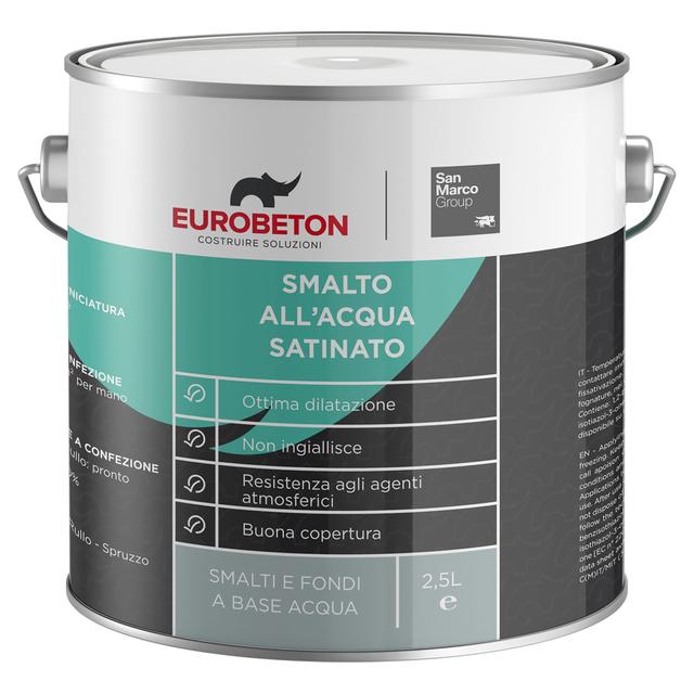 SMALTO ACQUA SATINATO EB SANMARCO 2,5 l BIANCO 14 m² CON 1 l | Tecnomat SMALTO ACQUA SATINATO EB SANMARCO 2,5 l BIANCO 14 m² CON 1 l | Tecnomat