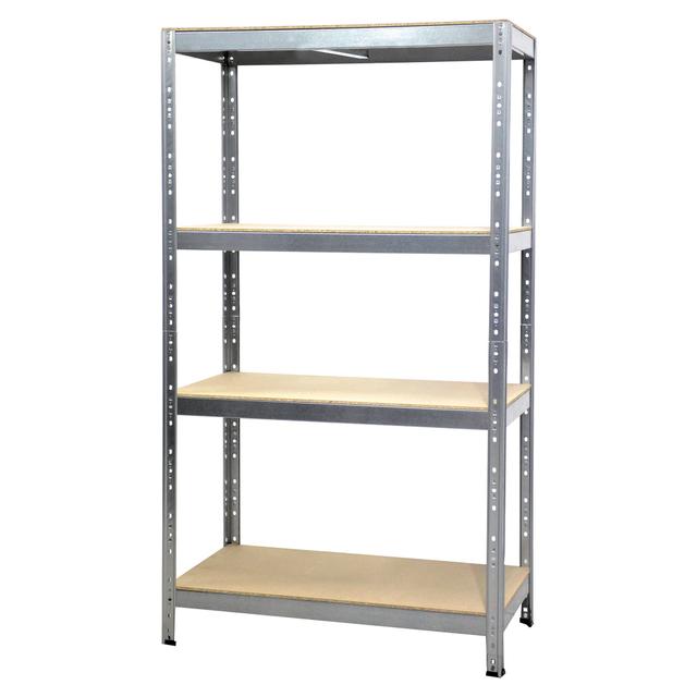 SCAFFALE LEGNO/METALLO 4 RIPIANI 300 kg ZINCATO AD INCASTRO 120x180x50 cm (LxHxP) | Tecnomat SCAFFALE LEGNO/METALLO 4 RIPIANI 300 kg ZINCATO AD INCASTRO 120x180x50 cm (LxHxP) | Tecnomat