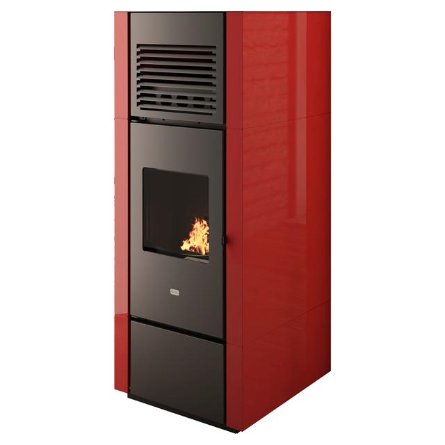STUFA PELLET CANALIZZATA PUNTOFUOCO NIA 15,4 kW BORDEAUX CON TELECOMANDO | Tecnomat STUFA PELLET CANALIZZATA PUNTOFUOCO NIA 15,4 kW BORDEAUX CON TELECOMANDO | Tecnomat