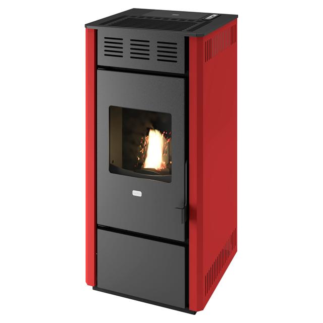 STUFA A PELLET AD ARIA PUNTOFUOCO MARTINA ROSSA 10 kW CON TELECOMANDO | Tecnomat STUFA A PELLET AD ARIA PUNTOFUOCO MARTINA ROSSA 10 kW CON TELECOMANDO | Tecnomat
