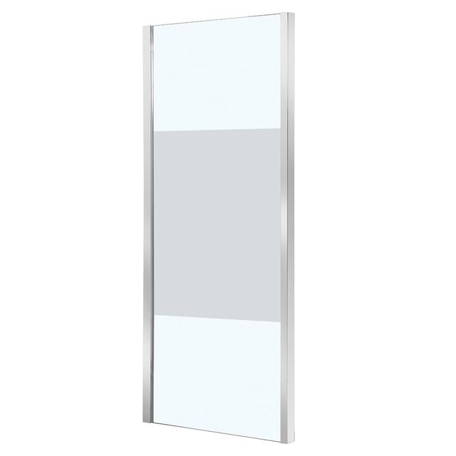 LATO FISSO FENIS 78-80 cm H 190 cm VETRO TEMPERATO SERIGRAFATO 6mm PROFILI METALLO CROMATO | Tecnomat LATO FISSO FENIS 78-80 cm H 190 cm VETRO TEMPERATO SERIGRAFATO 6mm PROFILI METALLO CROMATO | Tecnomat