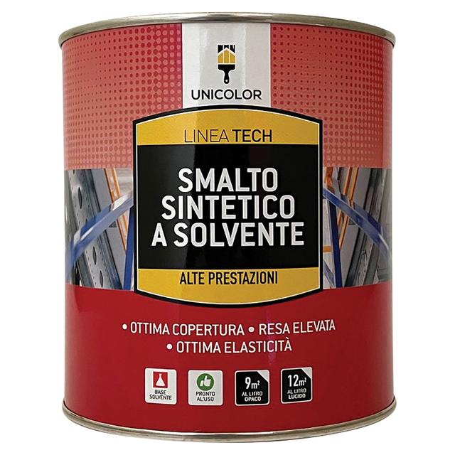 SMALTO SINTETICO OPACO UNICOLOR BIANCO 0,75 l ANTIRUGGINE 12-14m² CON 1 l | Tecnomat SMALTO SINTETICO OPACO UNICOLOR BIANCO 0,75 l ANTIRUGGINE 12-14m² CON 1 l | Tecnomat