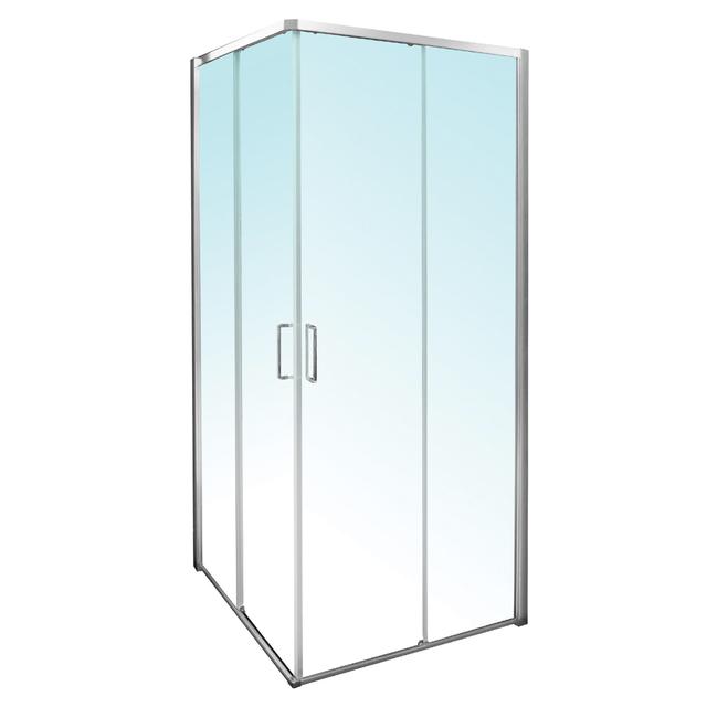 LATO PER ANGOLO LASER (87,5-90) H 200 cm VETRO TEMPERATO TRASPARENTE 8 mm PROFILI ARGENTO LUCIDO | Tecnomat LATO PER ANGOLO LASER (87,5-90) H 200 cm VETRO TEMPERATO TRASPARENTE 8 mm PROFILI ARGENTO LUCIDO | Tecnomat