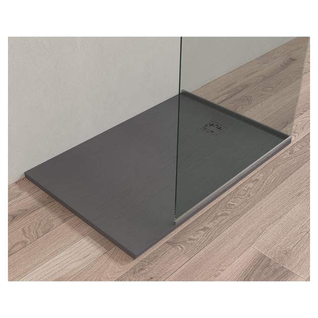 PIATTO DOCCIA SERIE ARDESIA MARMORESINA NERO 70x120 cm H 3 cm PILETTA Ø 90 mm | Tecnomat PIATTO DOCCIA SERIE ARDESIA MARMORESINA NERO 70x120 cm H 3 cm PILETTA Ø 90 mm | Tecnomat