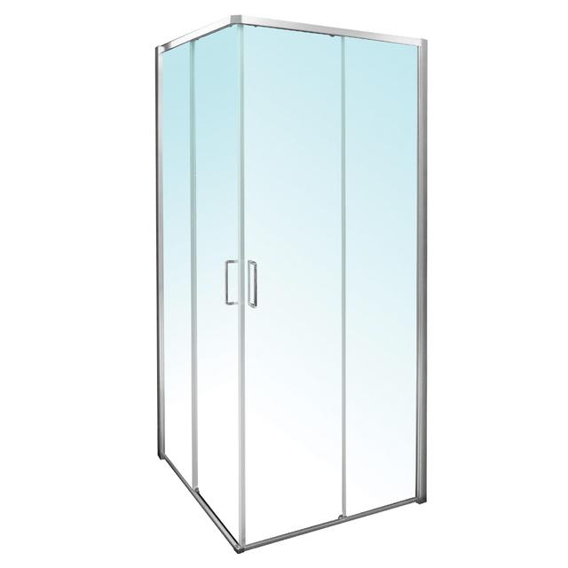 LATO PER ANGOLO LASER (77,5-80) H 200 cm VETRO TEMPERATO TRASPARENTE 8 mm PROFILI ARGENTO LUCIDO | Tecnomat LATO PER ANGOLO LASER (77,5-80) H 200 cm VETRO TEMPERATO TRASPARENTE 8 mm PROFILI ARGENTO LUCIDO | Tecnomat