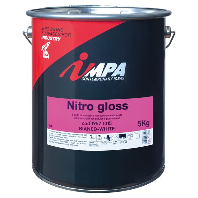 SMALTO NITRO IMPA LUCIDO BIANCO 5 kg IDEALE PER CARROZZERIA 7-8 mq/kg A 2 MANI | Tecnomat SMALTO NITRO IMPA LUCIDO BIANCO 5 kg IDEALE PER CARROZZERIA 7-8 mq/kg A 2 MANI | Tecnomat