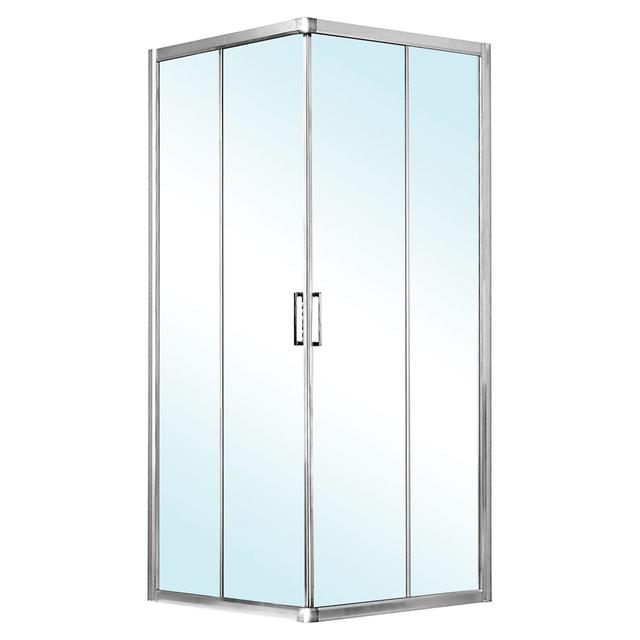 LATO PER ANGOLO VITA (97,5-100) H 195 cm VETRO TEMPERATO TRASPARENTE 6 mm ARGENTO LUCIDO | Tecnomat LATO PER ANGOLO VITA (97,5-100) H 195 cm VETRO TEMPERATO TRASPARENTE 6 mm ARGENTO LUCIDO | Tecnomat