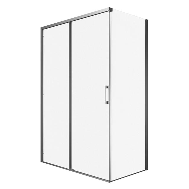 LATO FISSO FILA 77-79 H200 cm DESTRA VETRO TEMPERATO TRASPARENTE 6 mm PROFILI ARGENTO LUCIDO | Tecnomat LATO FISSO FILA 77-79 H200 cm DESTRA VETRO TEMPERATO TRASPARENTE 6 mm PROFILI ARGENTO LUCIDO | Tecnomat