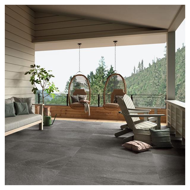 PAVIMENTO ESTERNO GRIGIO SLATE RB12G 60x120x1 cm RETTIFICATO R11 GRES PORCELLANATO | Tecnomat PAVIMENTO ESTERNO GRIGIO SLATE RB12G 60x120x1 cm RETTIFICATO R11 GRES PORCELLANATO | Tecnomat