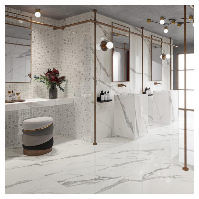 PAVIMENTO INTERNO SUPER STATUARIO L/R 60x120 cm RETTIFICATO PEI5 GRES PORCELLANATO | Tecnomat PAVIMENTO INTERNO SUPER STATUARIO L/R 60x120 cm RETTIFICATO PEI5 GRES PORCELLANATO | Tecnomat