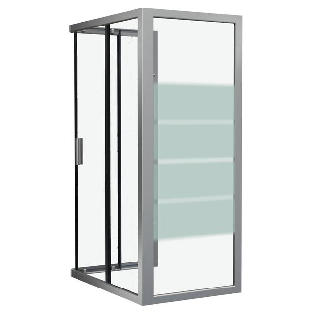 LATO FISSO FLORA (47-54) ALTEZZA 190 cm VETRO TEMPERATO SERIGRAFATO 6 mm PROFILI CROMATI | Tecnomat LATO FISSO FLORA (47-54) ALTEZZA 190 cm VETRO TEMPERATO SERIGRAFATO 6 mm PROFILI CROMATI | Tecnomat