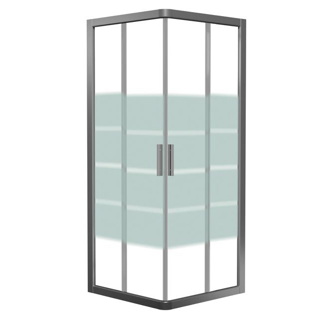 LATO PER ANGOLO FLORA (72-76) H190cm VETRO TEMPERATO SERGIRAFATO 6mm PROFILI CROMATI | Tecnomat LATO PER ANGOLO FLORA (72-76) H190cm VETRO TEMPERATO SERGIRAFATO 6mm PROFILI CROMATI | Tecnomat