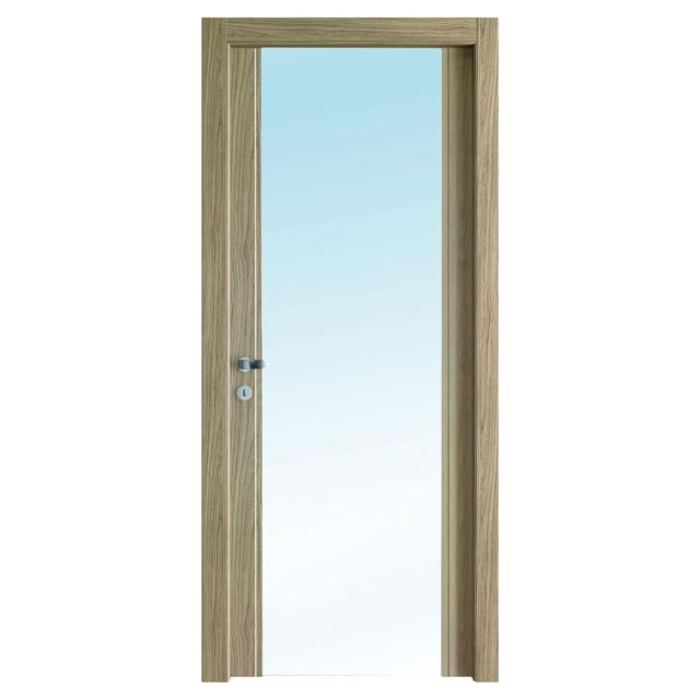 PORTA DA INTERNO BATTENTE VETRATA PERLA NEW CONTRACT EFFEBIQUATTRO 70x210 cm (LxH) REVERSIBILE | Tecnomat PORTA DA INTERNO BATTENTE VETRATA PERLA NEW CONTRACT EFFEBIQUATTRO 70x210 cm (LxH) REVERSIBILE | Tecnomat