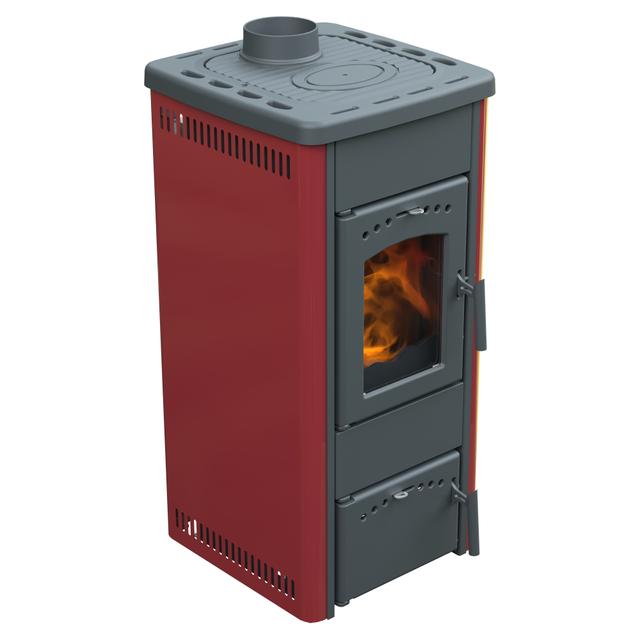 STUFA A LEGNA LINCAR BEATRICE 5,6 kW BORDEAUX | Tecnomat STUFA A LEGNA LINCAR BEATRICE 5,6 kW BORDEAUX | Tecnomat
