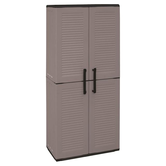 ARMADIO IN RESINA ART PLAST 2 ANTE PORTASCOPE 68x163x37 cm GRIGIO SCURO | Tecnomat ARMADIO IN RESINA ART PLAST 2 ANTE PORTASCOPE 68x163x37 cm GRIGIO SCURO | Tecnomat