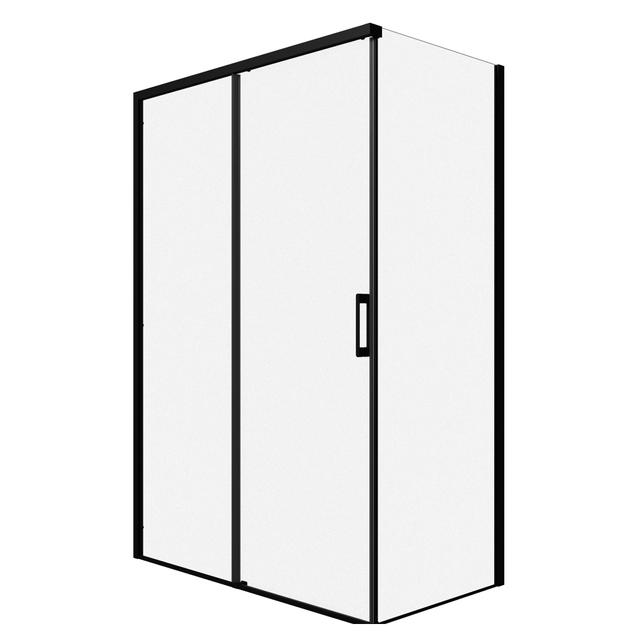 LATO FISSO FILA 77-79 H200 cm DESTRA VETRO TEMPERATO TRASPARENTE 6 mm PROFILI NERI | Tecnomat LATO FISSO FILA 77-79 H200 cm DESTRA VETRO TEMPERATO TRASPARENTE 6 mm PROFILI NERI | Tecnomat