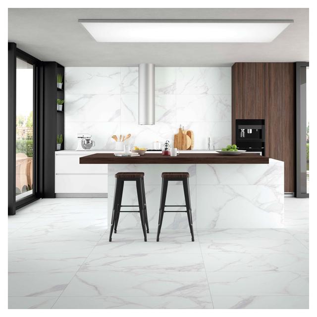 PAVIMENTO INTERNO PURITY WHITE SATINATO 60x120x1cm RETTIFICATO PEI4 GRES PORCELLANATO | Tecnomat PAVIMENTO INTERNO PURITY WHITE SATINATO 60x120x1cm RETTIFICATO PEI4 GRES PORCELLANATO | Tecnomat