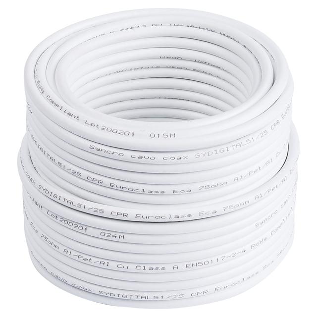 CAVO ANTENNA TV / SAT Ø 5,1 mm 25 m | Tecnomat CAVO ANTENNA TV / SAT Ø 5,1 mm 25 m | Tecnomat