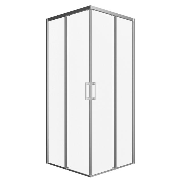 LATO PER ANGOLO FILA (77-79) H 200 cm DESTRA VETRO TRASPARENTE 6 mm PROFILI ARGENTO LUCIDO | Tecnomat LATO PER ANGOLO FILA (77-79) H 200 cm DESTRA VETRO TRASPARENTE 6 mm PROFILI ARGENTO LUCIDO | Tecnomat