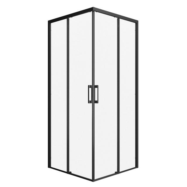 LATO PER ANGOLO FILA (67-69) H 200 cm DESTRA VETRO TRASPARENTE 6 mm PROFILI NERI | Tecnomat LATO PER ANGOLO FILA (67-69) H 200 cm DESTRA VETRO TRASPARENTE 6 mm PROFILI NERI | Tecnomat