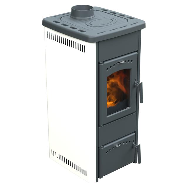 STUFA A LEGNA LINCAR BEATRICE 5,6 kW BIANCA | Tecnomat STUFA A LEGNA LINCAR BEATRICE 5,6 kW BIANCA | Tecnomat