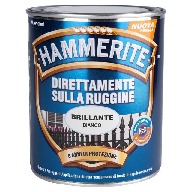 SMALTO ANTIRUGGINE BRILLANTE HAMMERITE 0,75 l BIANCO 8-10 m² CON 1 l | Tecnomat SMALTO ANTIRUGGINE BRILLANTE HAMMERITE 0,75 l BIANCO 8-10 m² CON 1 l | Tecnomat