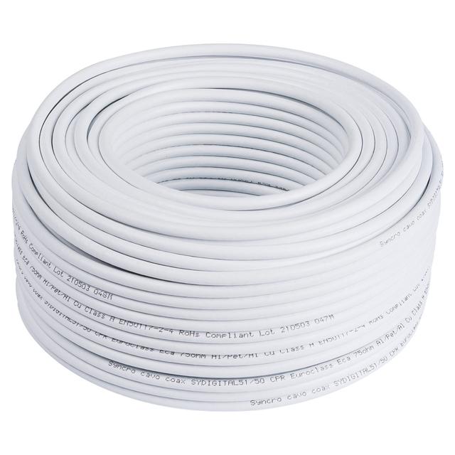 CAVO ANTENNA TV / SAT Ø 5,1 mm 50 m | Tecnomat CAVO ANTENNA TV / SAT Ø 5,1 mm 50 m | Tecnomat