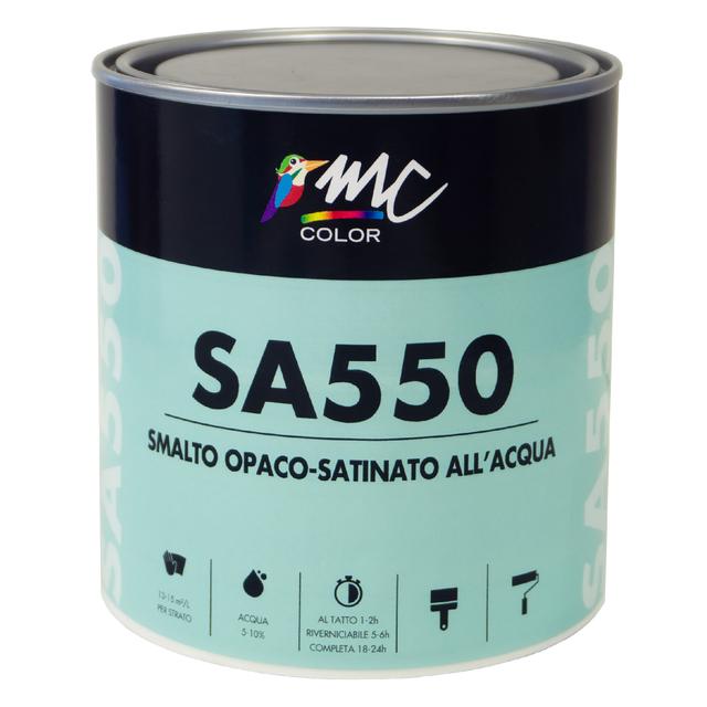 SMALTO ACQUA OPACO SATINATO MCCOLOR BIANCO SA550 2,5 l 13-15 m² CON 1 l | Tecnomat SMALTO ACQUA OPACO SATINATO MCCOLOR BIANCO SA550 2,5 l 13-15 m² CON 1 l | Tecnomat