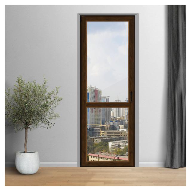 PORTA FINESTRA IN PVC NOCE 1 ANTA SINISTRA 80x220 cm (LxH) | Tecnomat PORTA FINESTRA IN PVC NOCE 1 ANTA SINISTRA 80x220 cm (LxH) | Tecnomat