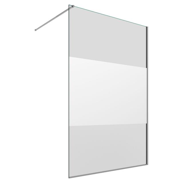 WALK IN RENO 140 cm H 200 VETRO TEMPERATO SERIGRAFATO 8mm PROFILI ARGENTO LUCIDO | Tecnomat WALK IN RENO 140 cm H 200 VETRO TEMPERATO SERIGRAFATO 8mm PROFILI ARGENTO LUCIDO | Tecnomat