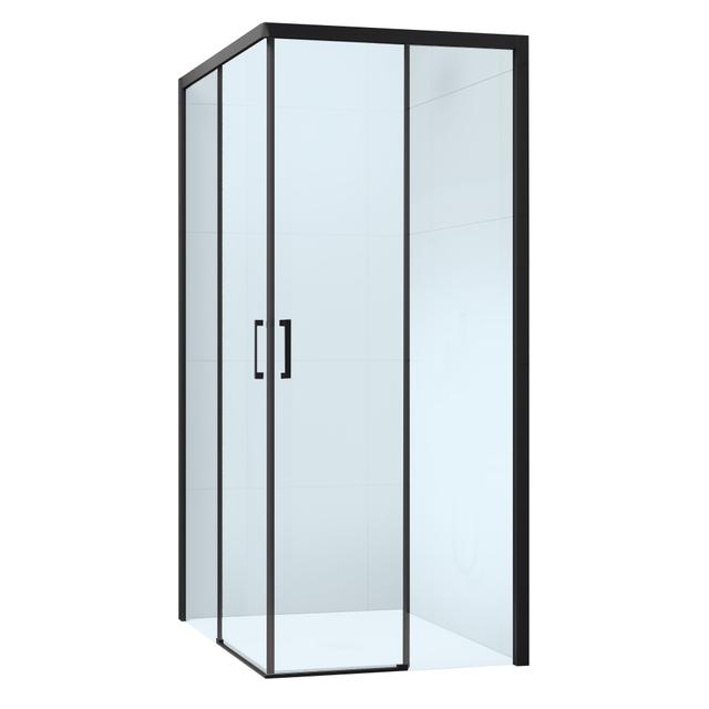 LATO FISSO PRIMA (90,5-92,5) H195 cm SINISTRO VETRO TRASPARENTE 6 mm PROFILI NERI | Tecnomat LATO FISSO PRIMA (90,5-92,5) H195 cm SINISTRO VETRO TRASPARENTE 6 mm PROFILI NERI | Tecnomat