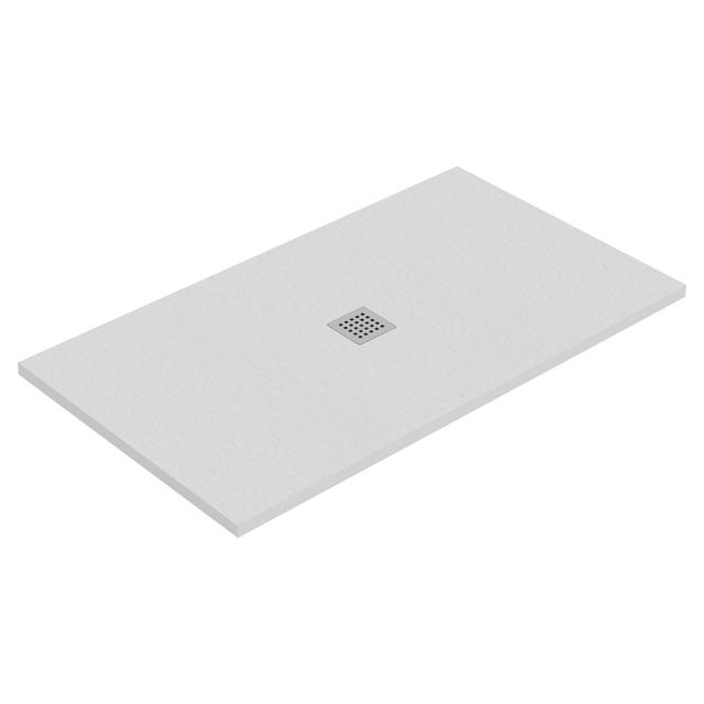 PIATTO DOCCIA TEVERE PIETRA MARMORESINA BIANCO 80x120 cm H 2,2 cm PILETTA Ø90 mm | Tecnomat PIATTO DOCCIA TEVERE PIETRA MARMORESINA BIANCO 80x120 cm H 2,2 cm PILETTA Ø90 mm | Tecnomat