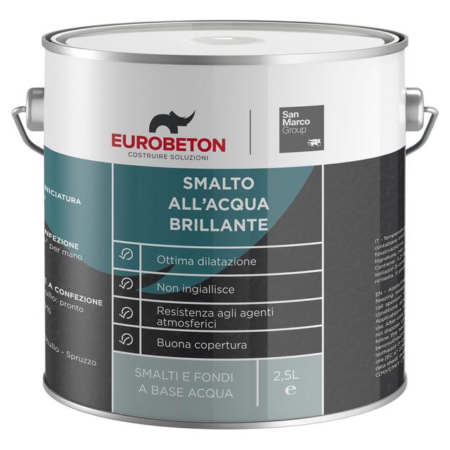 SMALTO ACQUA BRILLANTE EB SANMARCO 2,5 l BIANCO 14 m² CON 1 l | Tecnomat SMALTO ACQUA BRILLANTE EB SANMARCO 2,5 l BIANCO 14 m² CON 1 l | Tecnomat