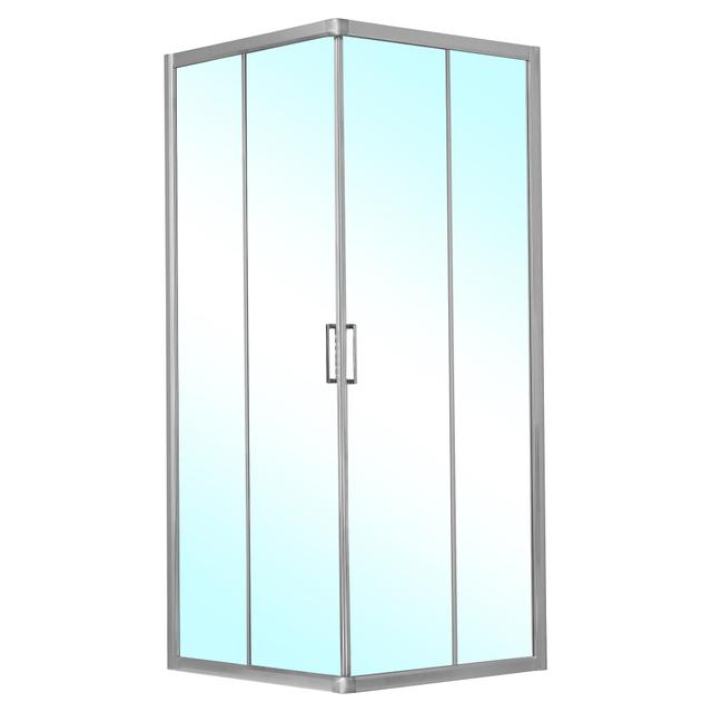 LATO PER ANGOLO VITA (117,5-120) 195 cm VETRO TEMPERATO TRASPARENTE 6 mm PROFILI ARGENTO LUCIDO | Tecnomat LATO PER ANGOLO VITA (117,5-120) 195 cm VETRO TEMPERATO TRASPARENTE 6 mm PROFILI ARGENTO LUCIDO | Tecnomat