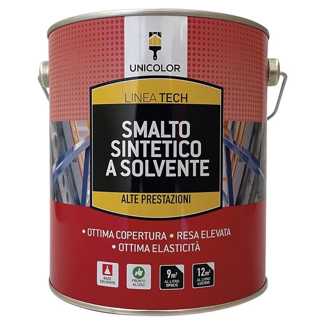 SMALTO SINTETICO OPACO UNICOLOR BIANCO 2,5 l ANTIRUGGINE 12-14m² CON 1 l | Tecnomat SMALTO SINTETICO OPACO UNICOLOR BIANCO 2,5 l ANTIRUGGINE 12-14m² CON 1 l | Tecnomat