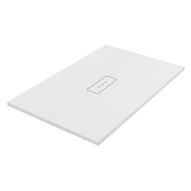 PIATTO DOCCIA SERIE TECNO IN MARMORESINA ARDESIA BIANCO 70x140 H 3 cm PILETTA Ø 90 mm | Tecnomat PIATTO DOCCIA SERIE TECNO IN MARMORESINA ARDESIA BIANCO 70x140 H 3 cm PILETTA Ø 90 mm | Tecnomat