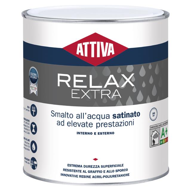SMALTO ACQUA ATTIVA RELAX EXTRA 2,5 l BIANCO SATINATO URETANICO 12-13 m² CON 1 MANO | Tecnomat SMALTO ACQUA ATTIVA RELAX EXTRA 2,5 l BIANCO SATINATO URETANICO 12-13 m² CON 1 MANO | Tecnomat