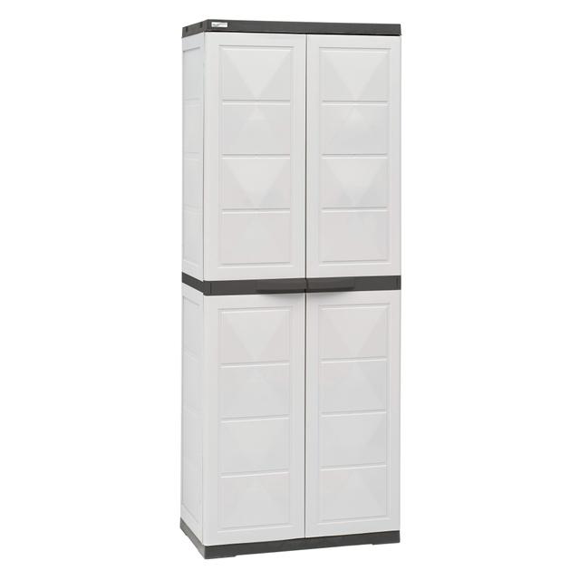 ARMADIO IN RESINA TRIOPLAST 2 ANTE PORTASCOPE 64x164,5x37 cm (LxHxP) NERO / GRIGIO | Tecnomat ARMADIO IN RESINA TRIOPLAST 2 ANTE PORTASCOPE 64x164,5x37 cm (LxHxP) NERO / GRIGIO | Tecnomat