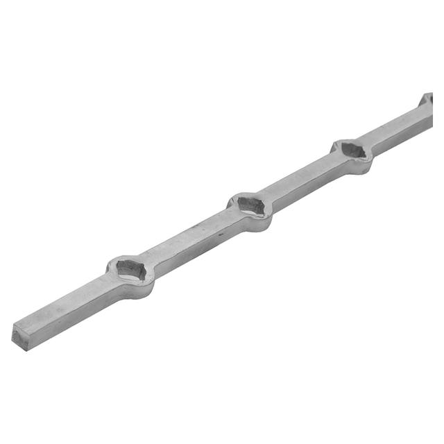 BARRA FERRO FORATA FORO ROMBO 14 mm 14x14x2000 mm 14 FORI PER FINESTRE E RECINZIONI | Tecnomat BARRA FERRO FORATA FORO ROMBO 14 mm 14x14x2000 mm 14 FORI PER FINESTRE E RECINZIONI | Tecnomat