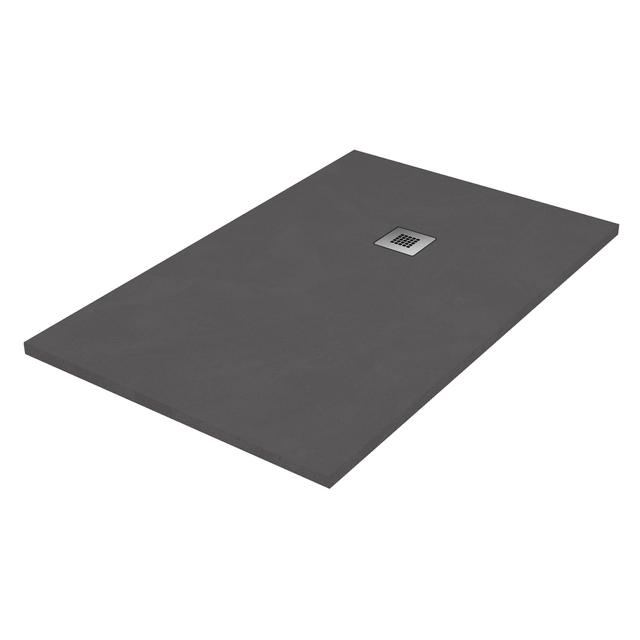 PIATTO DOCCIA ELEGANCE IN MARMORESINA SPATOLATO PIOMBO 70x100 H 2,5 cm PILETTA Ø 90 mm | Tecnomat PIATTO DOCCIA ELEGANCE IN MARMORESINA SPATOLATO PIOMBO 70x100 H 2,5 cm PILETTA Ø 90 mm | Tecnomat