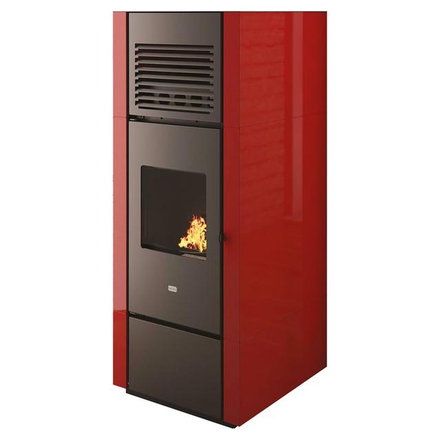 STUFA A PELLET CANALIZZATA PUNTOFUOCO NIA 15 kW BORDEAUX | Tecnomat STUFA A PELLET CANALIZZATA PUNTOFUOCO NIA 15 kW BORDEAUX | Tecnomat