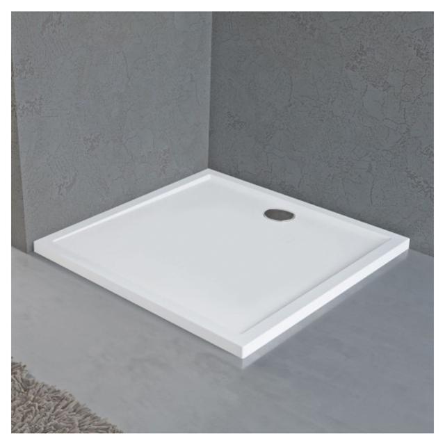 PIATTO DOCCIA FLAT IN RESTYLON BIANCO 72x90 cm H 3 cm PILETTA Ø 90 mm | Tecnomat PIATTO DOCCIA FLAT IN RESTYLON BIANCO 72x90 cm H 3 cm PILETTA Ø 90 mm | Tecnomat