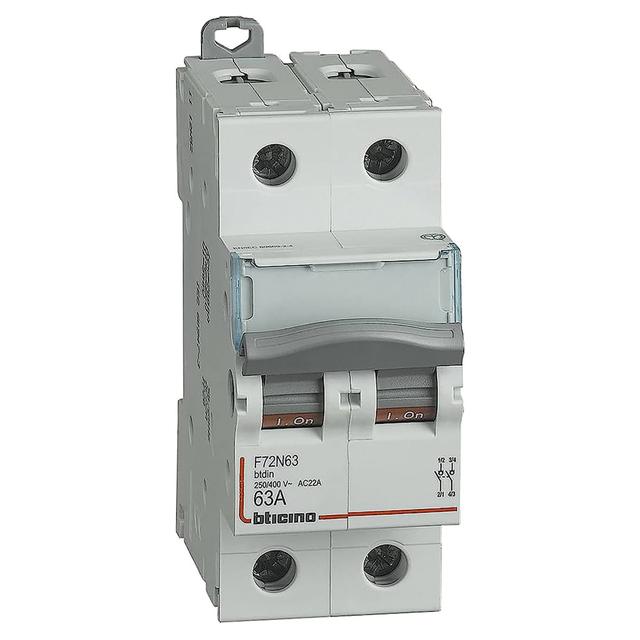 INTERRUTTORE SEZIONATORE 2P 63A BTICINO 400 Vac 2 MODULI | Tecnomat INTERRUTTORE SEZIONATORE 2P 63A BTICINO 400 Vac 2 MODULI | Tecnomat