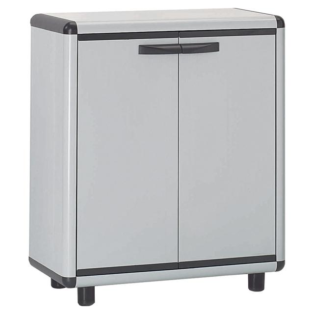 ARMADIO IN RESINA GAROFALO 2 ANTE 2 RIPIANI 70x92x39 cm GRIGIO | Tecnomat ARMADIO IN RESINA GAROFALO 2 ANTE 2 RIPIANI 70x92x39 cm GRIGIO | Tecnomat